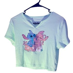 Mint green stitch and Angel shirt